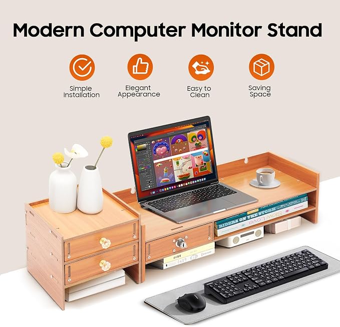 Monitor Stand, Computer Monitor Stand, Computer Rack - Image 4