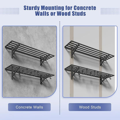 2-Pack 1x4ft Heavy Duty Garage Shelving - Image 7