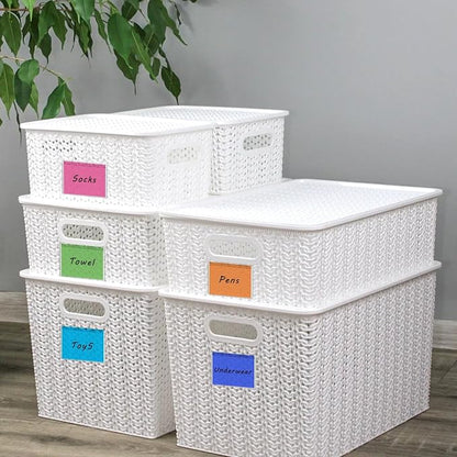 100 Pack Clear Adhesive Pockets 3" x 5" Index Card Pockets - Image 8