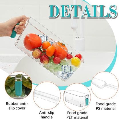 Havawish Ice Storage Bin and Flexible Scoop Set Plastic Freezer Bin - Image 3