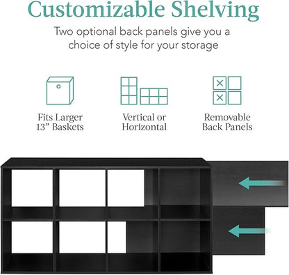 Best Choice Products 8-Cube Storage Organizer, 13.5in Shelf Opening, Display - Image 3