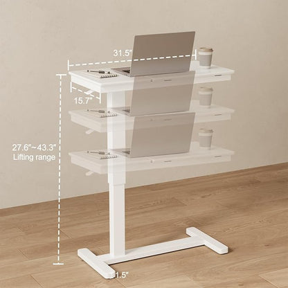 Solid Wood Overbed Bedside Table - Image 2
