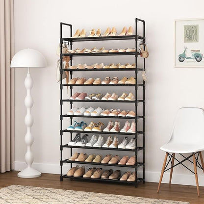 VTRIN 10 Tier Shoe Rack Tall Large Capacity Wide Shoe Organizer - Image 8