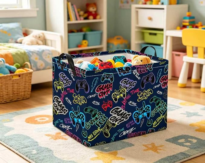 Rectangular Valentines Basket for Women Girls Storage Bin Organizer Box Shelf - Image 5