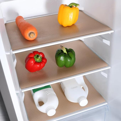 Beige Shelf Liners for Kitchen Cabinets Non Adhesive Drawer Liner for Bathroom - Image 2