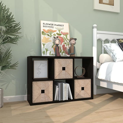 6 Cube Storage Organizer Shelf, 11 inch | 2026 Wooden Thick Frame, Anti-Tipping - Image 2