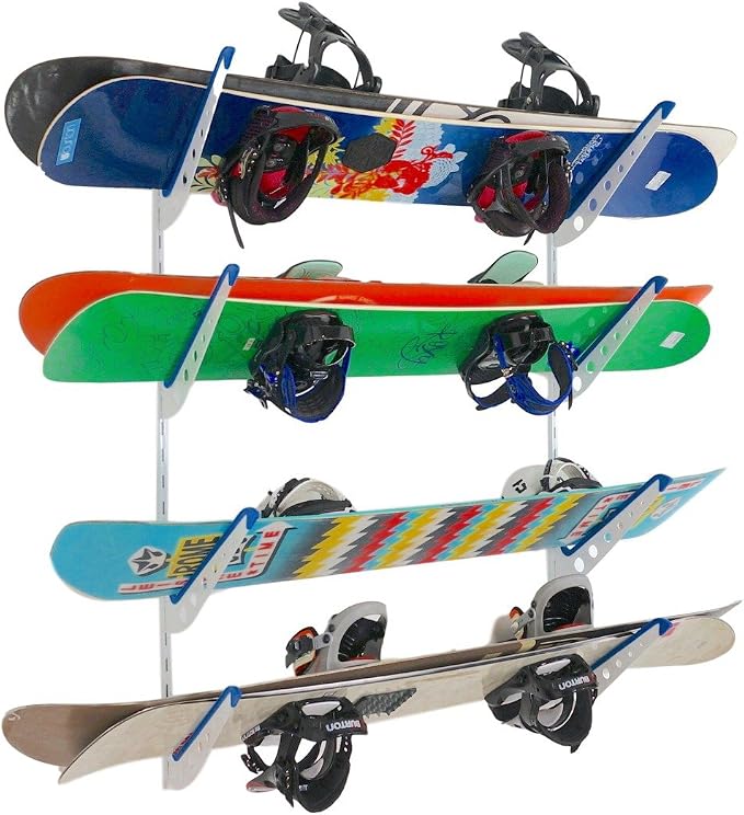 StoreYourBoard Snowboard Multi Wall Storage Rack, Home and Garage Mount by StoreYourBoard