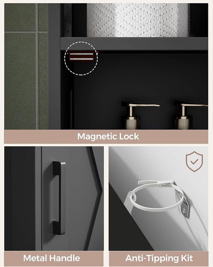 Homhedy Farmhouse Bathroom Storage Cabinet - Image 6