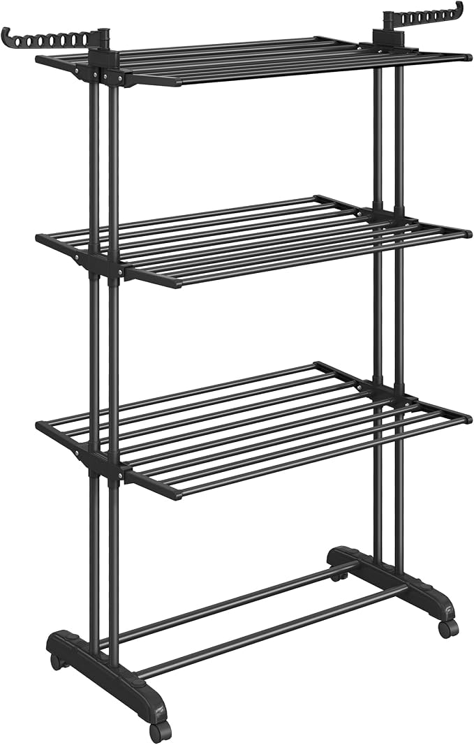 SONGMICS Clothes Drying Rack Stand 4-Tier, Foldable Laundry Drying Rack - Image 8