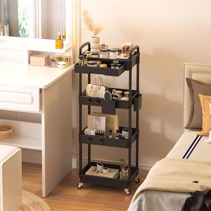 4 Tier Rolling Utility Cart - Image 9