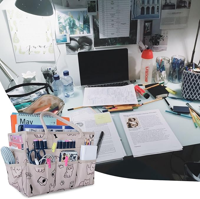 Cupohus Art Organizer Craft Storage Tote Bag - Image 6