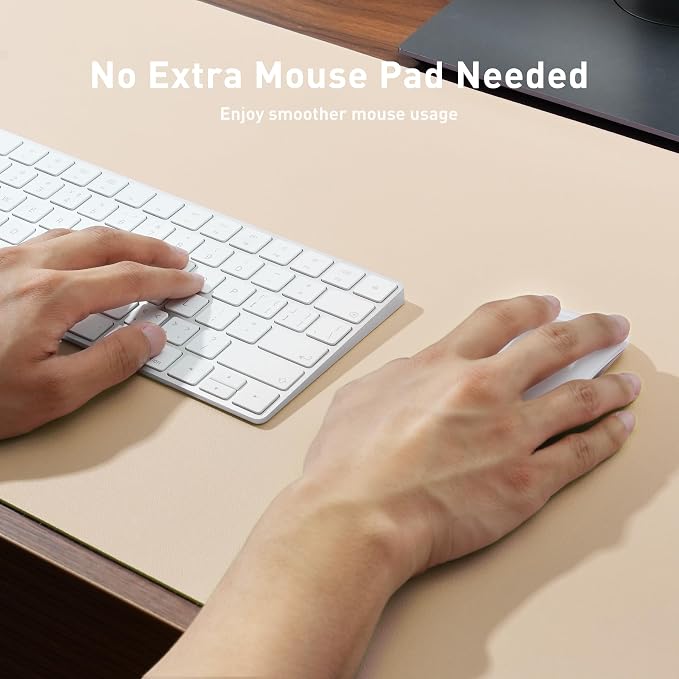 Aothia Large PU Leather Desk Pad Protector – Non-Slip Mouse Pad & Writing Mat - Image 3