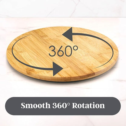 TB Home 14 Inch Bamboo Lazy Susan Turntable Organizer - Image 5