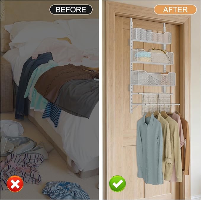 VyGrow Over The Door Clothes Hanging Rod - Image 9
