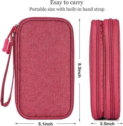 CAAORDKSO Electronic Organizer Travel Case Storage Bag, Universal Electronics - Image 4