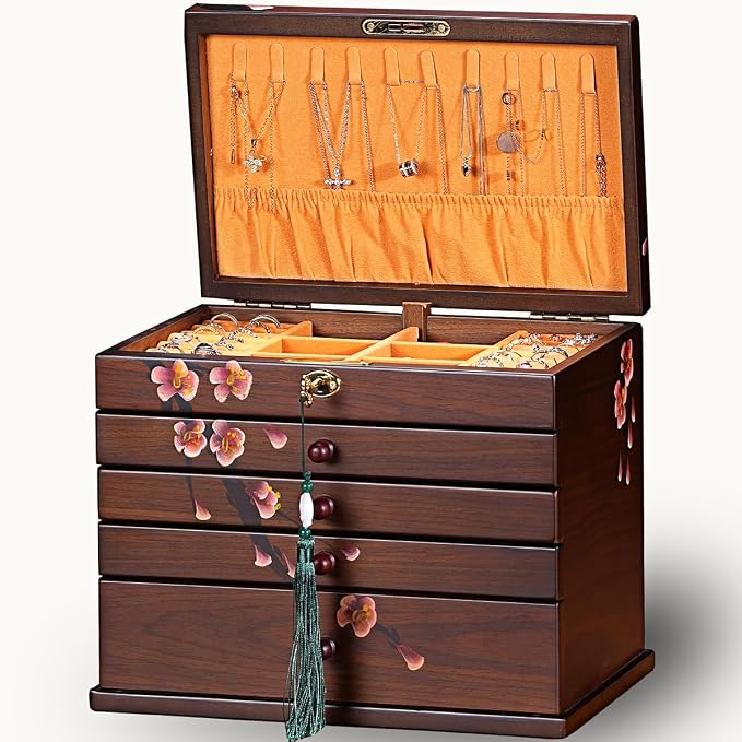 Vintage Wooden Jewelry Boxes by WelcometotheXloverise