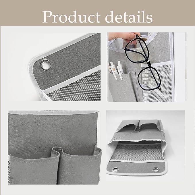 2-Pack Hanging Storage Organizer, Over The Door Hanging Bags/Wall Baskets - Image 3