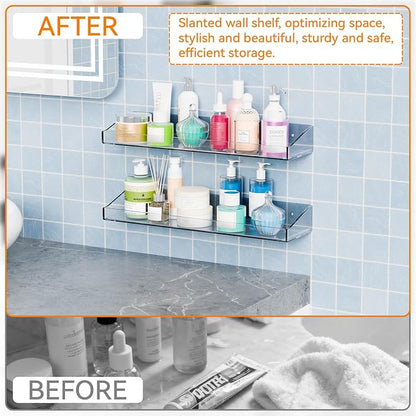 Yieach 2 Pack Clear Shower Shelves - Image 5