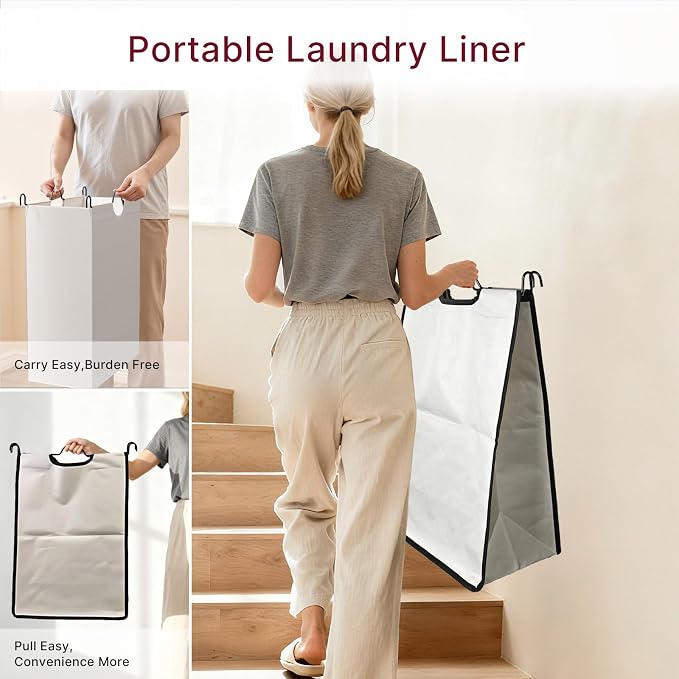 180L Laundry Sorter 4 Section – Heavy Duty Rolling Laundry Basket - Image 4