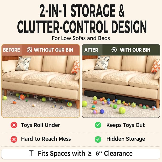 Fokyfok 2 Pack Under Bed Storage - Image 5