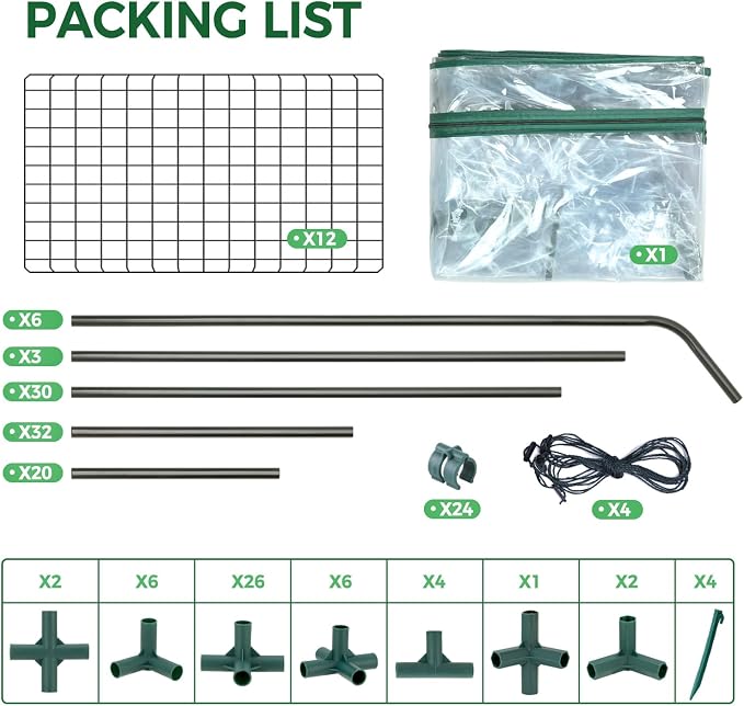 Ohuhu Plastic Greenhouse for Outdoors: Portable Walk in Plant Green House - Image 9