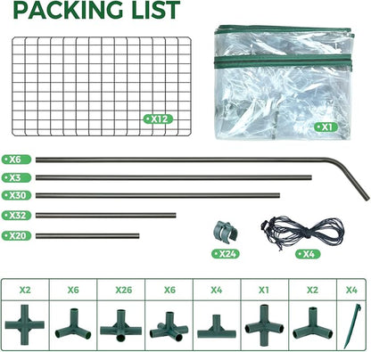 Ohuhu Plastic Greenhouse for Outdoors: Portable Walk in Plant Green House - Image 9