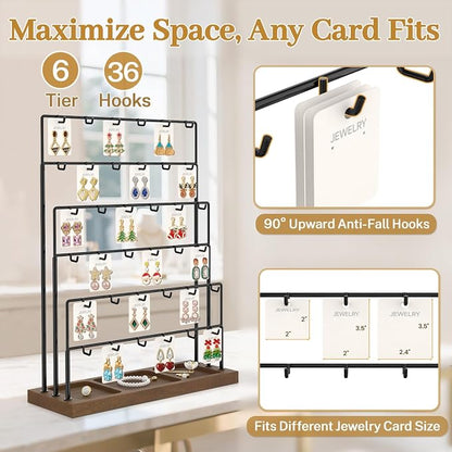 MODOWEY Earring Holder Organizer Display Rack - Image 3