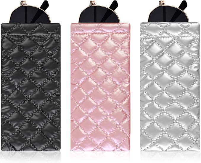 Double Eyeglass Case Soft Dual Glasses Case by FLYINGMAGE
