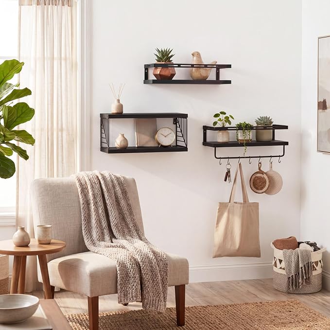 Fixwal Wall Mounted Bathroom Shelves Over Toilet | Wall Shelf - Image 6