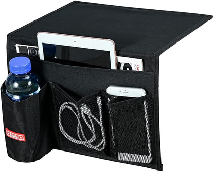 Bedside Caddy, 4 Pockets Bedside Organizer Caddy Under Mattress, Holds Water by Falaku