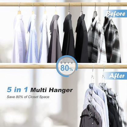 Space Saving Clothes Hangers, Anti-Slip Foam Padded Shirt Suit Hanger - Image 3