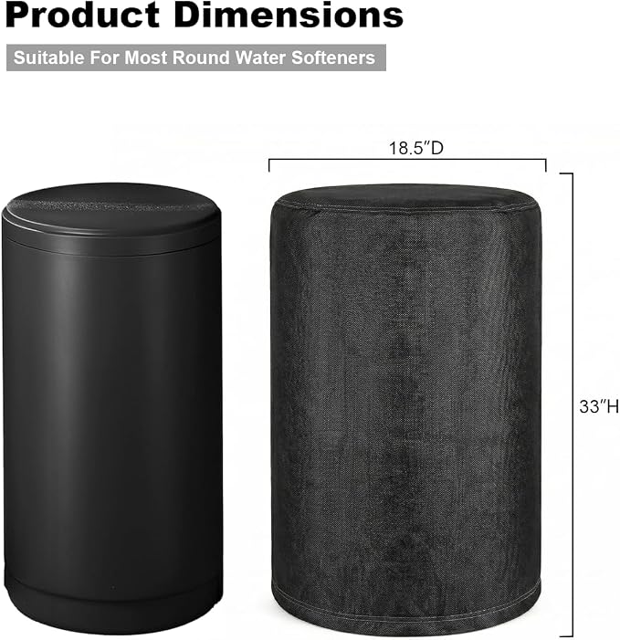 Deosk 18.5"X33" Cover For Water Softener Salt Brine Tank, Outdoor Waterproof - Image 4