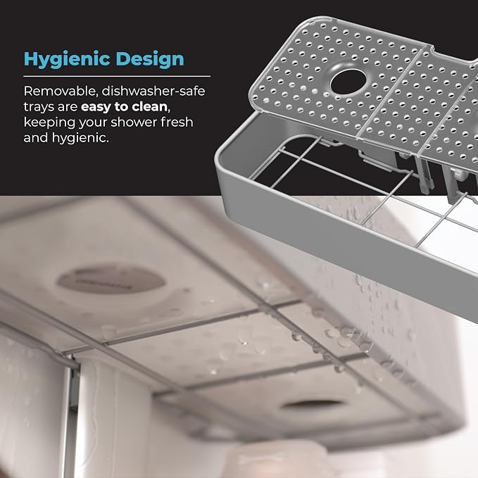 Rust Resistant Hygienic Shower Caddy – Hanging Bathroom Organizer - Image 7