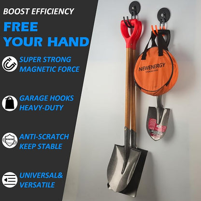 MUTUACTOR New Updated Heavy Duty Magnetic Hooks, 40lbs 2-Pack Super Strong - Image 4