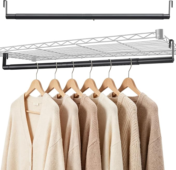 Adjustable Expandable Closet Rod by Unknown