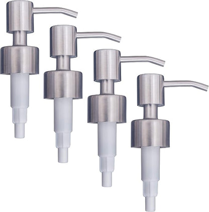 Stainless Steel Soap & Lotion Dispenser Pumps, Brushed Nickel Replacement by TopHomeStore