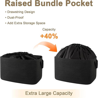 95L Extra Large Blanket Basket - Image 9