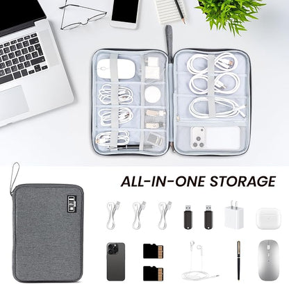 Large Slim Cable Organizer Travel Case, Single-Layer Electronic Accessories - Image 6
