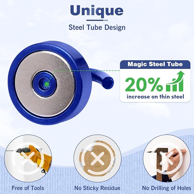 Neosmuk Magnetic Hooks Steel Tube Design - Image 3
