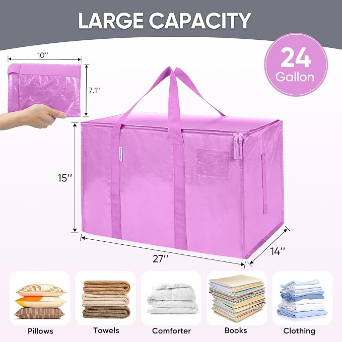 TICONN 2 Pack Extra Large Moving Bags - Image 5