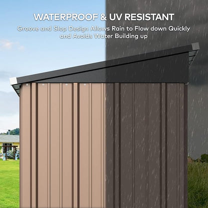 Gizoon 5' x 3' Outdoor Storage Shed - Image 6