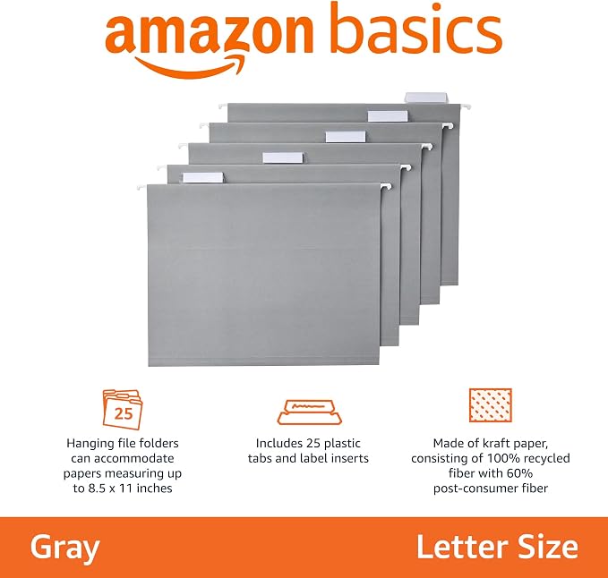 Amazon Basics Hanging File Folders - Image 2