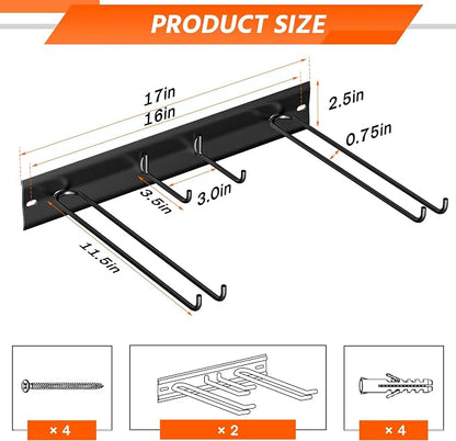 Ultrawall Wall Mount Ski Rack, Garage Ski Storage Rack, Ski Hangers - Image 2