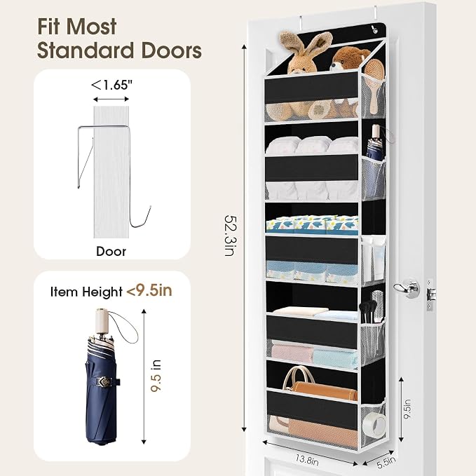1 Pack Over The Door Organizer, Hanging Storage Organizer - Image 2