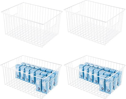 Npro 4 Pack Upright Freezer Organizer Bins by Unknown