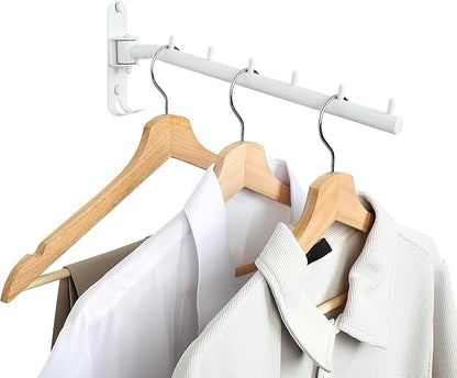 Mooche Swing Clothes Hanger Rack, Garment Racks Folding Clothes Bar Wall Mounted by Mooche