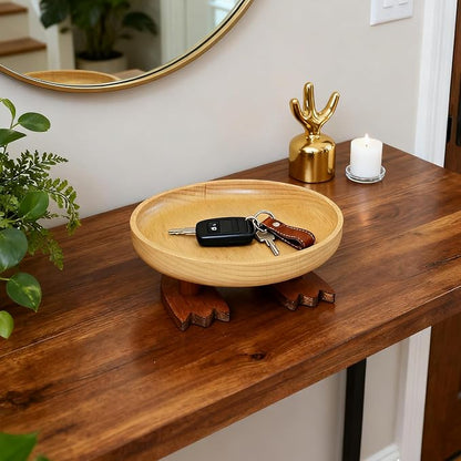 Wood Key Bowl for Entryway Table, Key Tray, Jewelry Tray, Valet Tray - Image 2