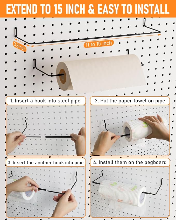 INCLY 238PCS Pegboard Accessories Organizer Kit, Peg Board Hooks Assortment - Image 3