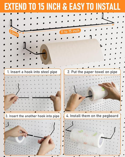 INCLY 238PCS Pegboard Accessories Organizer Kit, Peg Board Hooks Assortment - Image 3