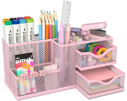 Mesh Desk Organizer, Pen Organizer by Unknown